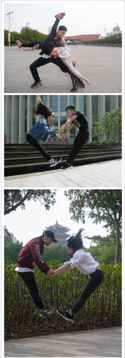 网友跟风模仿唐琮洋塔雅武汉游高难度动作,汉秀五一首演受瞩目