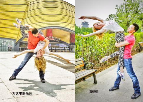 网友跟风模仿唐琮洋塔雅武汉游高难度动作,汉秀五一首演受瞩目