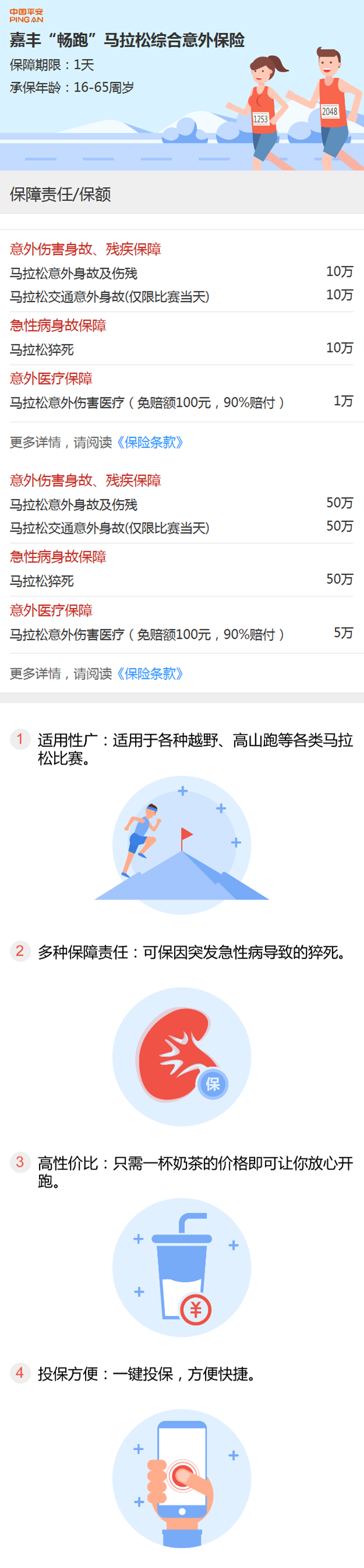 OKV店:嘉丰“畅跑”马拉松综合意外保险