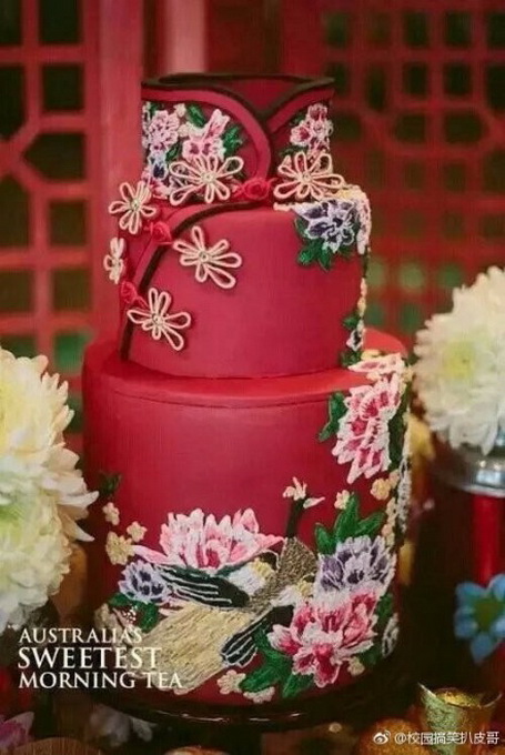 这才是中国该有的蛋糕 网友：简直美得不像话