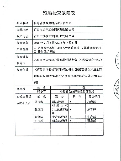 CFDA飞检4家械企,3家整改1家停产!