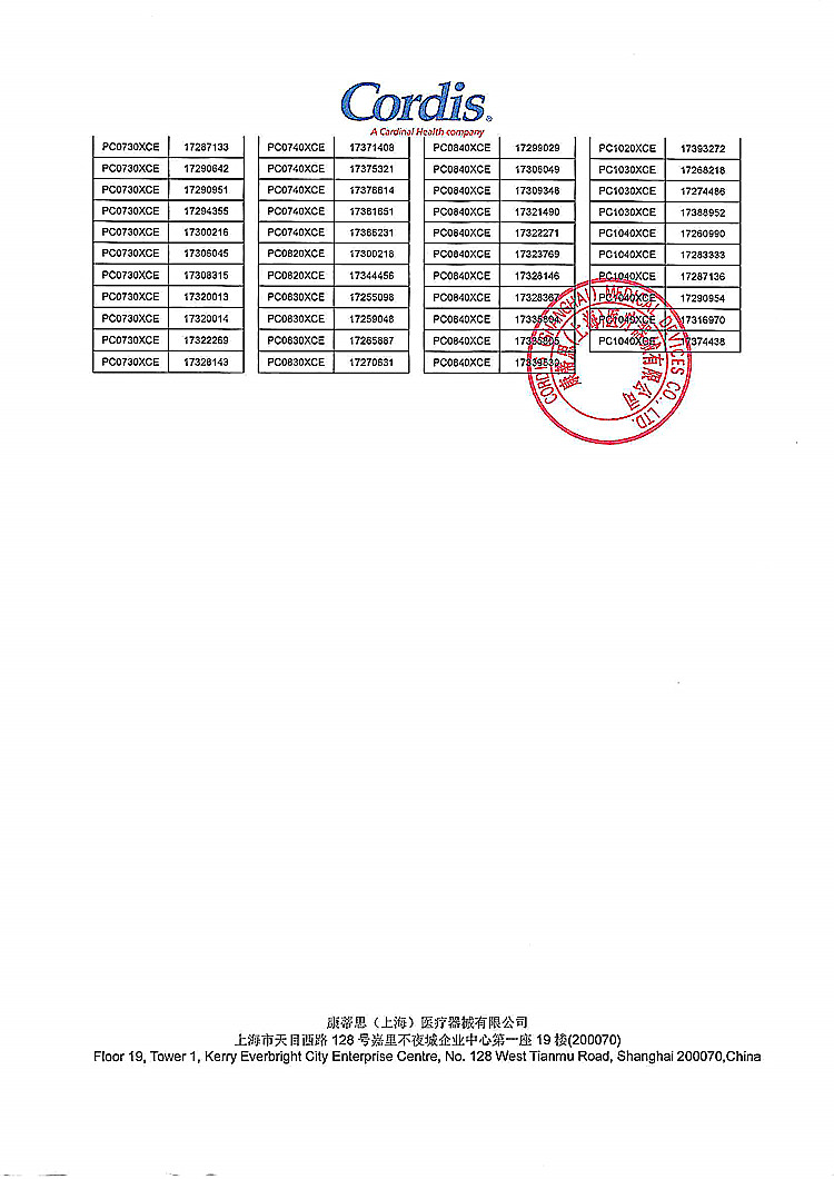 CFDA发布14个医疗器械产品召回信息